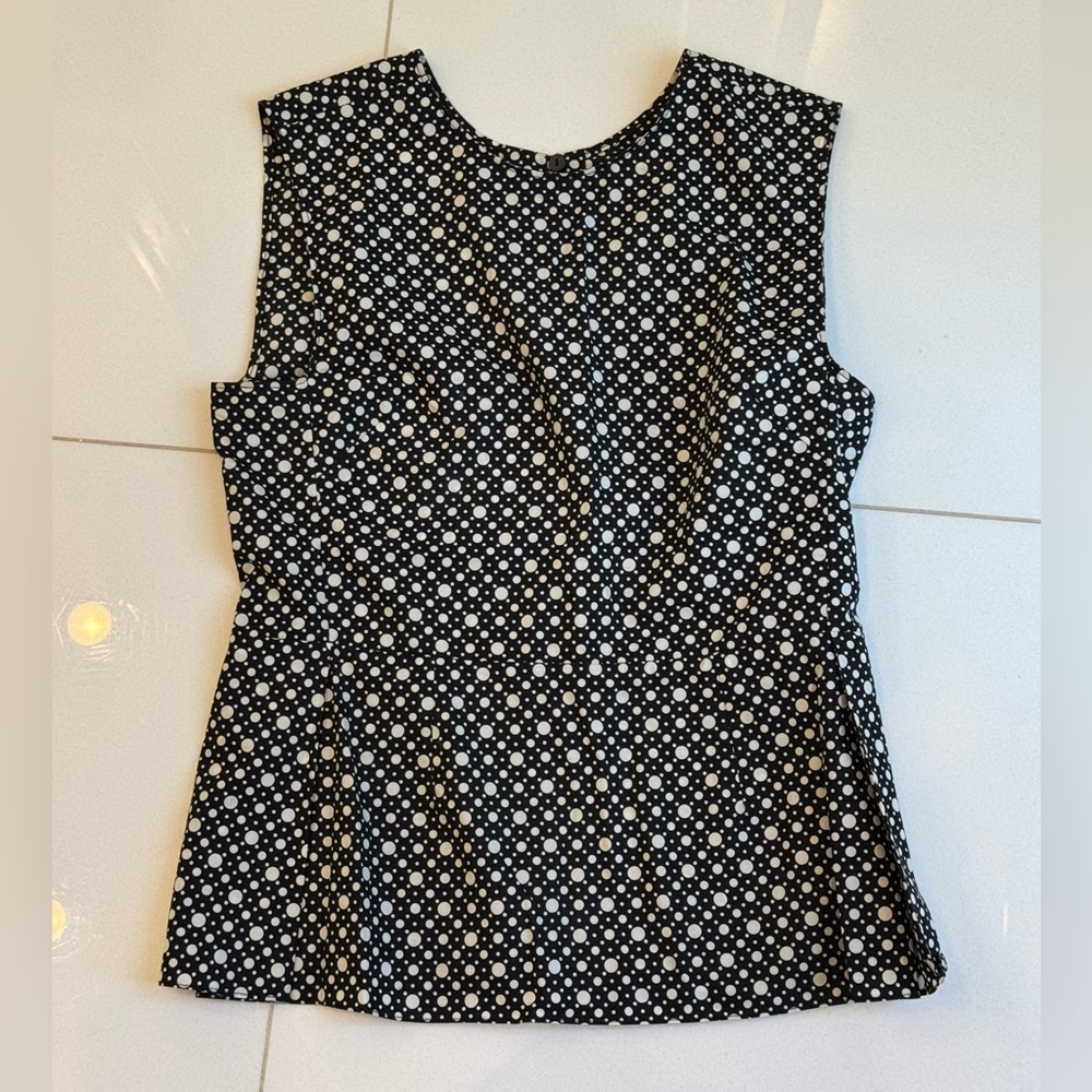 Marni Black and White Sleeveless Blouse